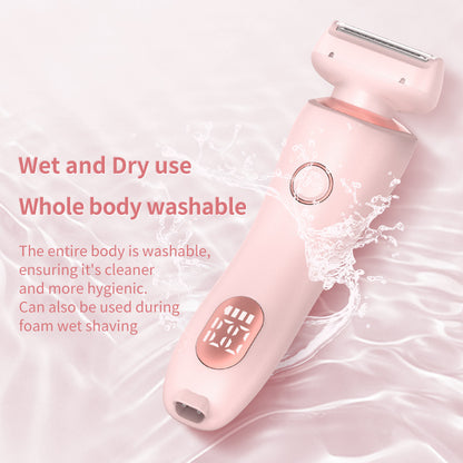 2-in-1 USB Rechargeable Hair Removal Epilator – Women’s Body Trimmer & Shaver for Face, Legs, Bikini & Underarms