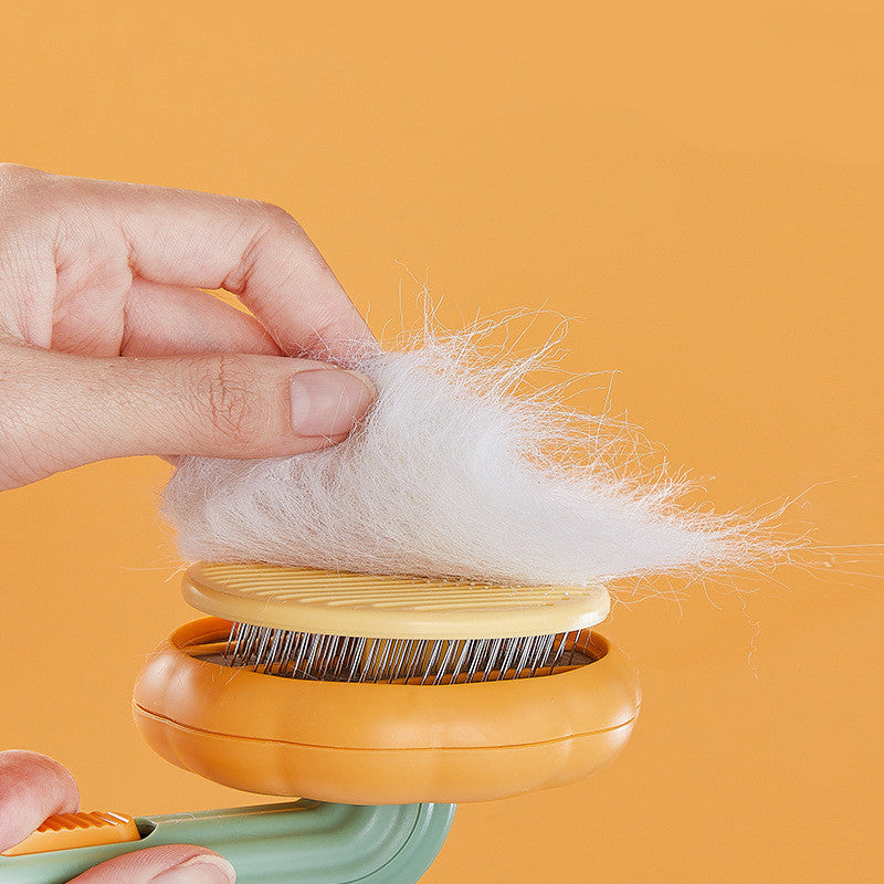 Self-Cleaning Pet Grooming Brush – Handheld Steel Wire Comb for Cats & Dogs, Easy Hair Removal