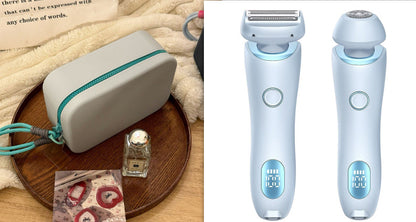 2-in-1 USB Rechargeable Hair Removal Epilator – Women’s Body Trimmer & Shaver for Face, Legs, Bikini & Underarms