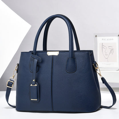 Women's PU Leather Handbag – Large-Capacity Square Tote & Crossbody Shoulder Bag