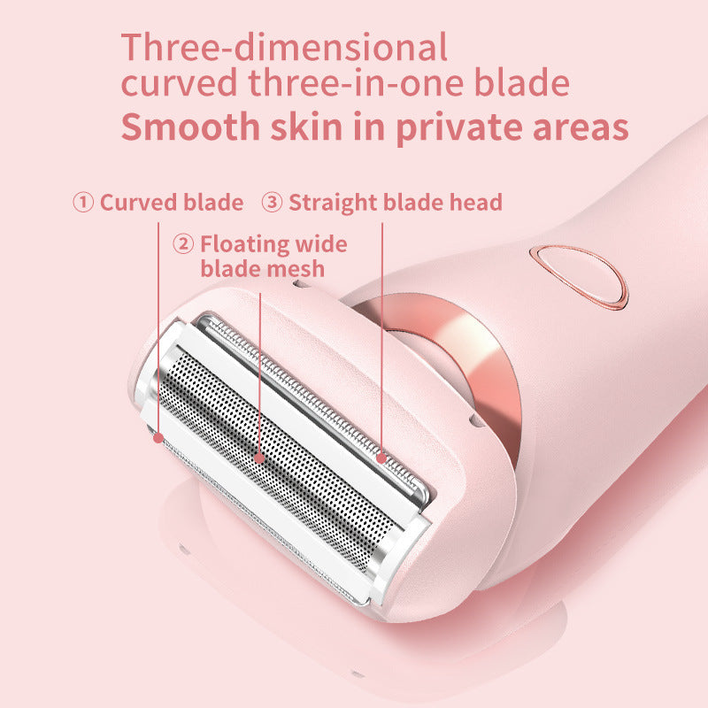 2-in-1 USB Rechargeable Hair Removal Epilator – Women’s Body Trimmer & Shaver for Face, Legs, Bikini & Underarms