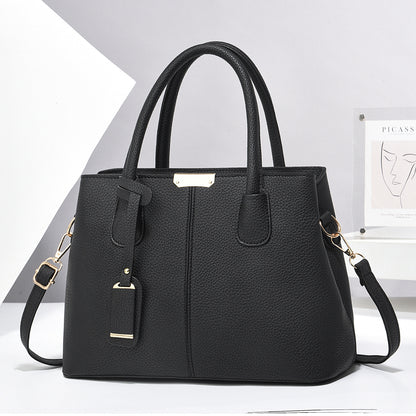 Women's PU Leather Handbag – Large-Capacity Square Tote & Crossbody Shoulder Bag