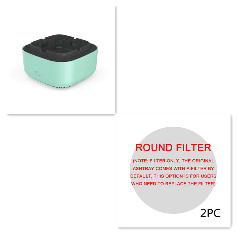 Portable Ashtray with Air Purifier – Automatic Anion Odor Remover for Home & Car Use