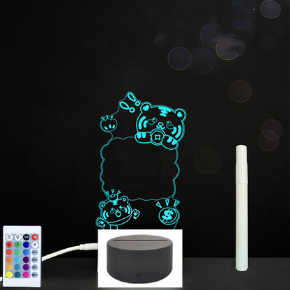 3D LED Acrylic Message Board – Glowing Handwriting Note Pad with Light-Up Display