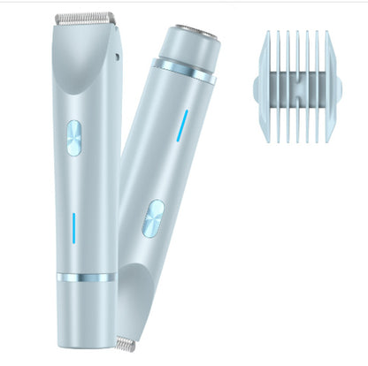 2-in-1 Women's Electric Hair Remover – Double Head Wet & Dry Shaver for Body and Bikini Line