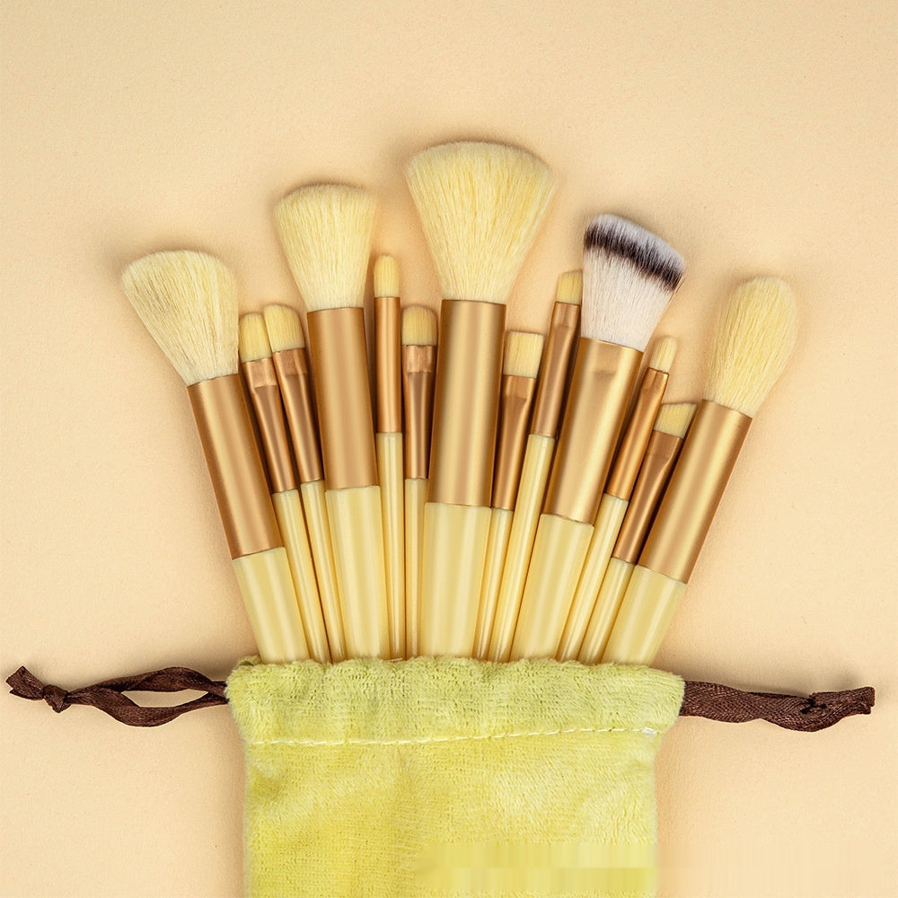 Portable Makeup Brush Set – Complete Professional Cosmetic Tool Kit for Face & Eye Makeup