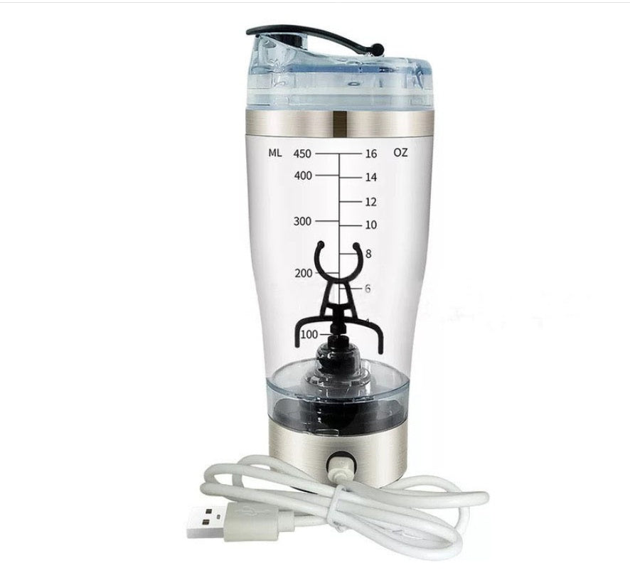 Electric Protein Shaker Bottle – USB Rechargeable Mixer Cup for Shakes, Milk, Coffee & Fitness Drinks
