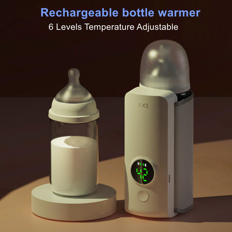 Portable Wireless Baby Bottle Warmer – USB Rechargeable Heating Bag with Constant Temperature & Universal Fit