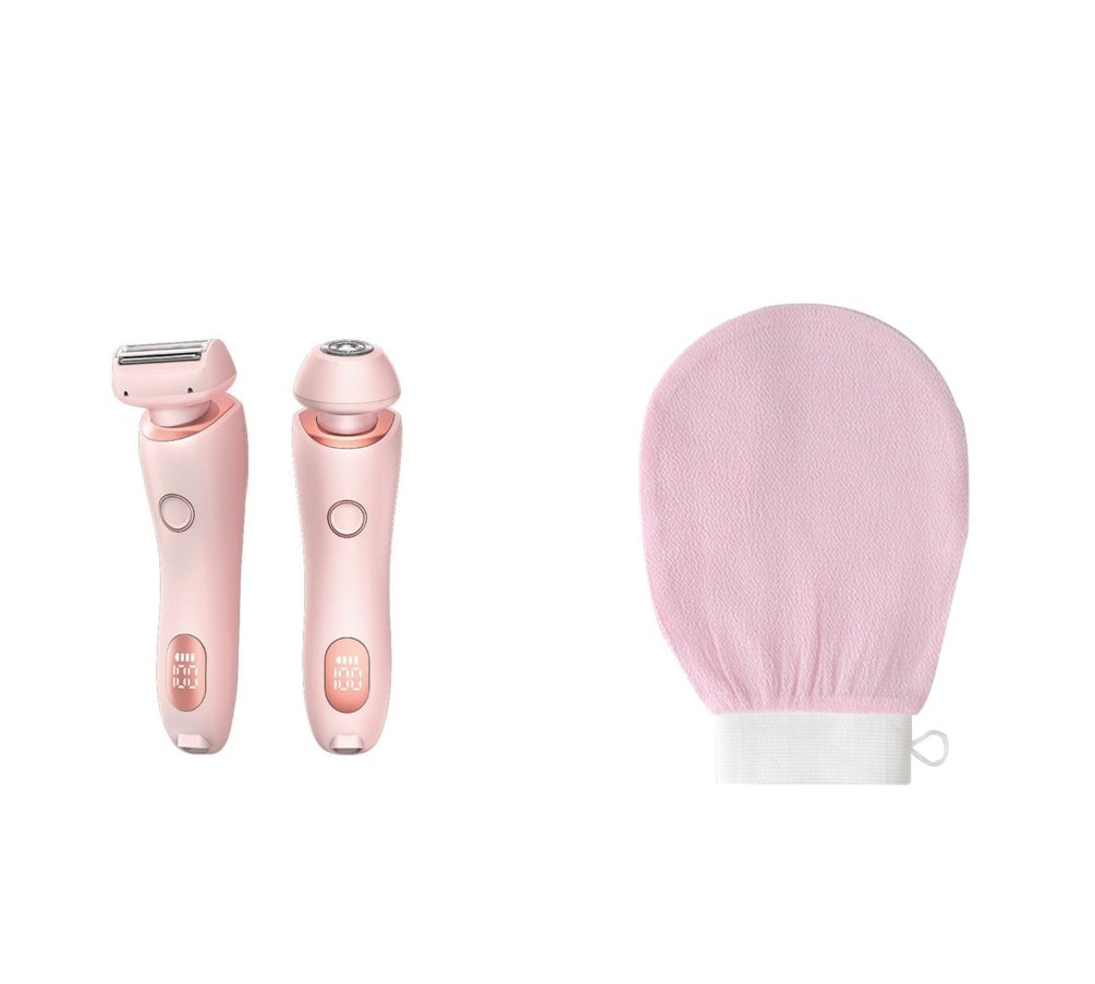 2-in-1 USB Rechargeable Hair Removal Epilator – Women’s Body Trimmer & Shaver for Face, Legs, Bikini & Underarms