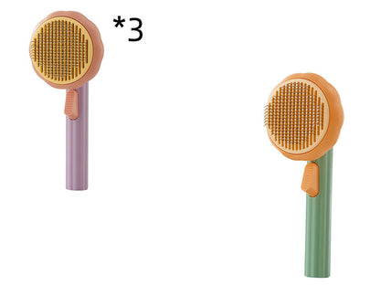 Self-Cleaning Pet Grooming Brush – Handheld Steel Wire Comb for Cats & Dogs, Easy Hair Removal