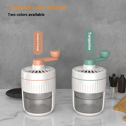 Hand-Cranked Ice Shaver – Manual Snow Cone & Smoothie Maker for Home Use