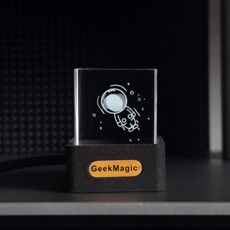 Mini Transparent WiFi Weather Clock – Trendy LED Display for Home & Desk Décor