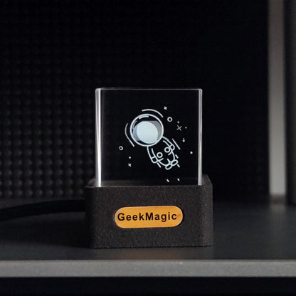 Mini Transparent WiFi Weather Clock – Trendy LED Display for Home & Desk Décor