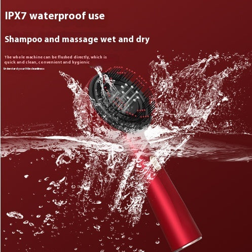 Electric Scalp Massage Comb – Red Light Therapy, Anti-Slip Grip & Hair Care Function