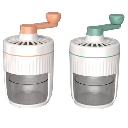 Hand-Cranked Ice Shaver – Manual Snow Cone & Smoothie Maker for Home Use