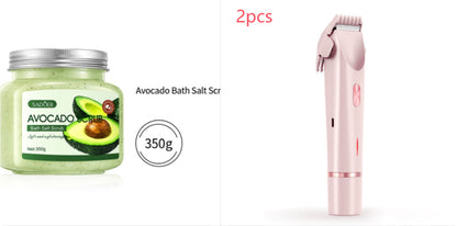 2-in-1 Women's Electric Hair Remover – Double Head Wet & Dry Shaver for Body and Bikini Line