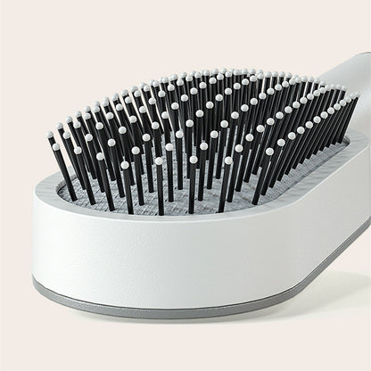 Self-Cleaning Hair Brush for Women – One-Click Hair Removal Scalp Massage Comb with Anti-Static Air Cushion