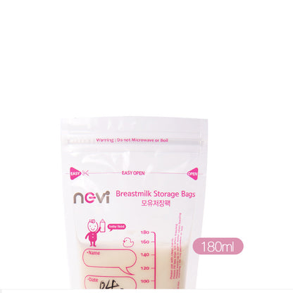 60pcs Breast Milk Storage Bags – 180ml Leak-Proof Freezer Safe Bags for Breastmilk Preservation
