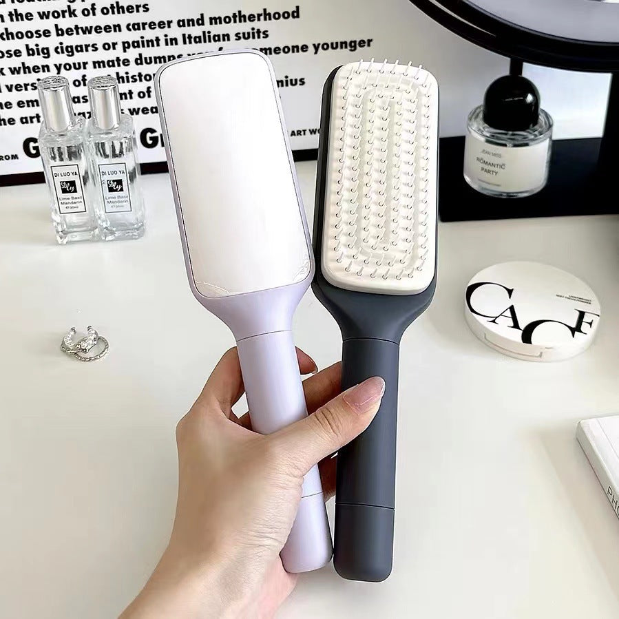 4-in-1 Self-Cleaning Hair Brush – Anti-Static Scalp Massage Comb with Rotating & Lifting Design