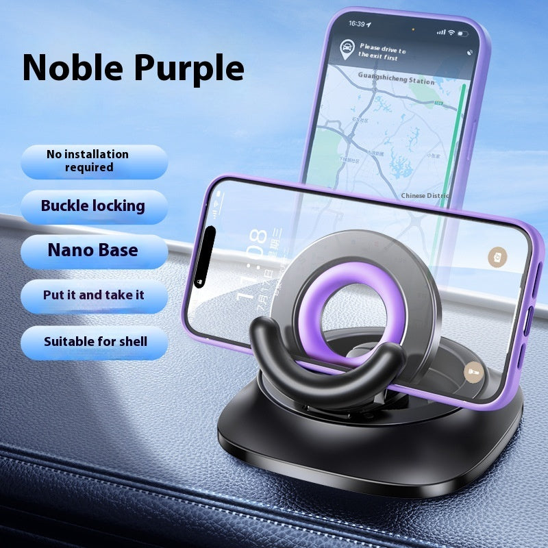 Magnetic Phone Holder with Vacuum Suction – Foldable, Adjustable Car Mount for Secure Hands-Free Use