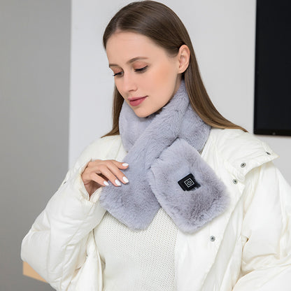 USB Electric Heated Scarf – Adjustable 3-Level Temperature Neck Warmer & Pain Relief Wrap for Men & Women