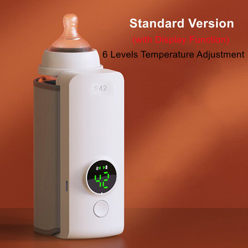 Portable Wireless Baby Bottle Warmer – USB Rechargeable Heating Bag with Constant Temperature & Universal Fit