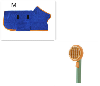 Self-Cleaning Pet Grooming Brush – Handheld Steel Wire Comb for Cats & Dogs, Easy Hair Removal
