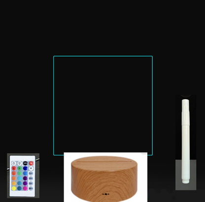 3D LED Acrylic Message Board – Glowing Handwriting Note Pad with Light-Up Display