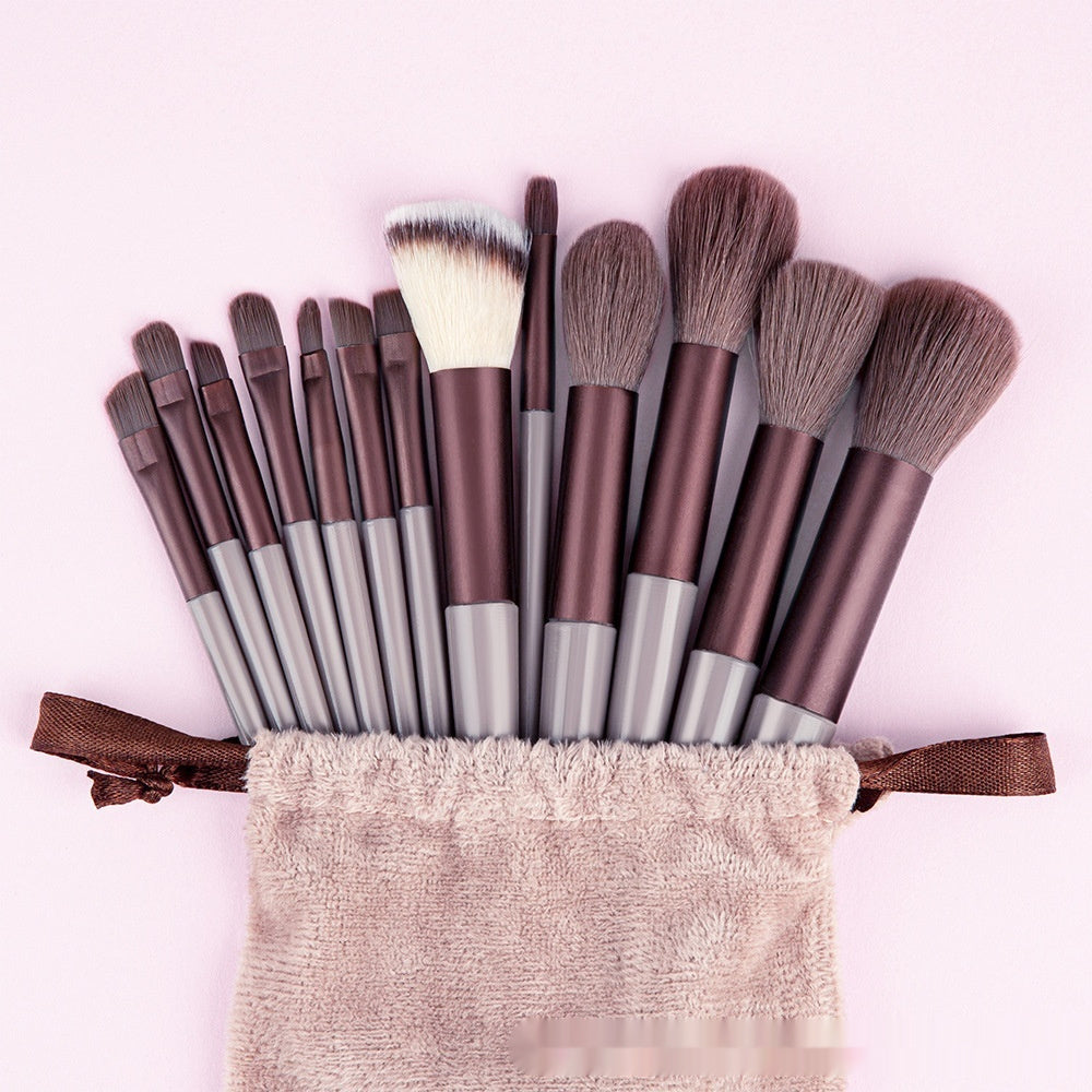 Portable Makeup Brush Set – Complete Professional Cosmetic Tool Kit for Face & Eye Makeup
