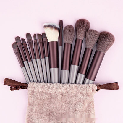 Portable Makeup Brush Set – Complete Professional Cosmetic Tool Kit for Face & Eye Makeup