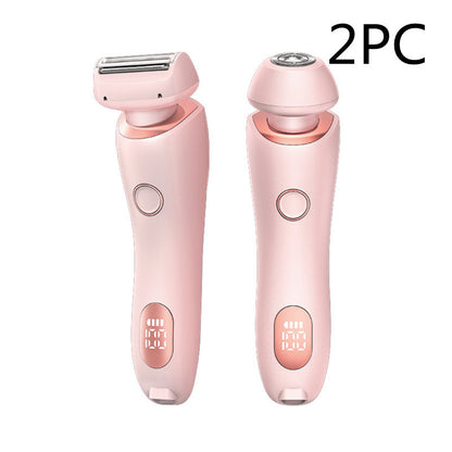 2-in-1 USB Rechargeable Hair Removal Epilator – Women’s Body Trimmer & Shaver for Face, Legs, Bikini & Underarms