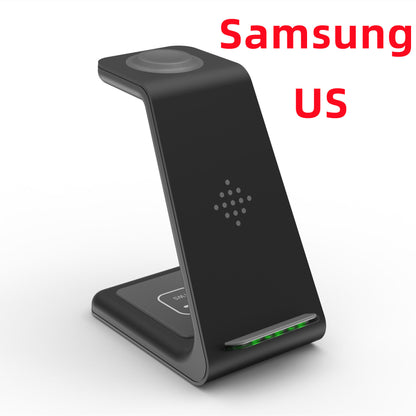 3-in-1 Fast Wireless Charging Station – Quick Charge Dock & Phone Holder Stand