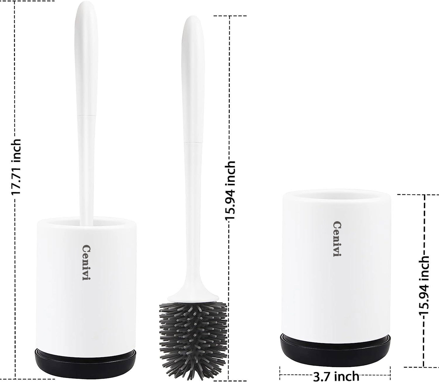 Non-Stick Soft Bristle Toilet Brush – Hygienic Silicone Bathroom Cleaning Tool