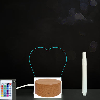 3D LED Acrylic Message Board – Glowing Handwriting Note Pad with Light-Up Display