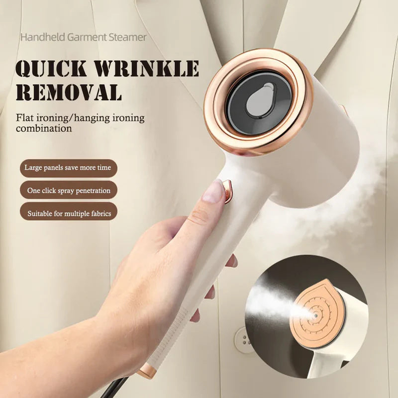 Mini Portable Handheld Garment Steamer – Fabric Steam Iron for Clothes, Travel & Home Use