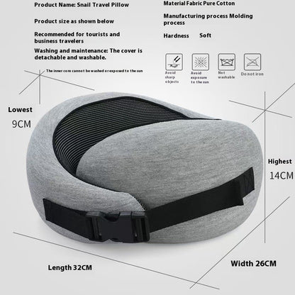 Soft Memory Foam Travel Neck Pillow – Adjustable U-Shape Support for Plane, Car & Office Naps