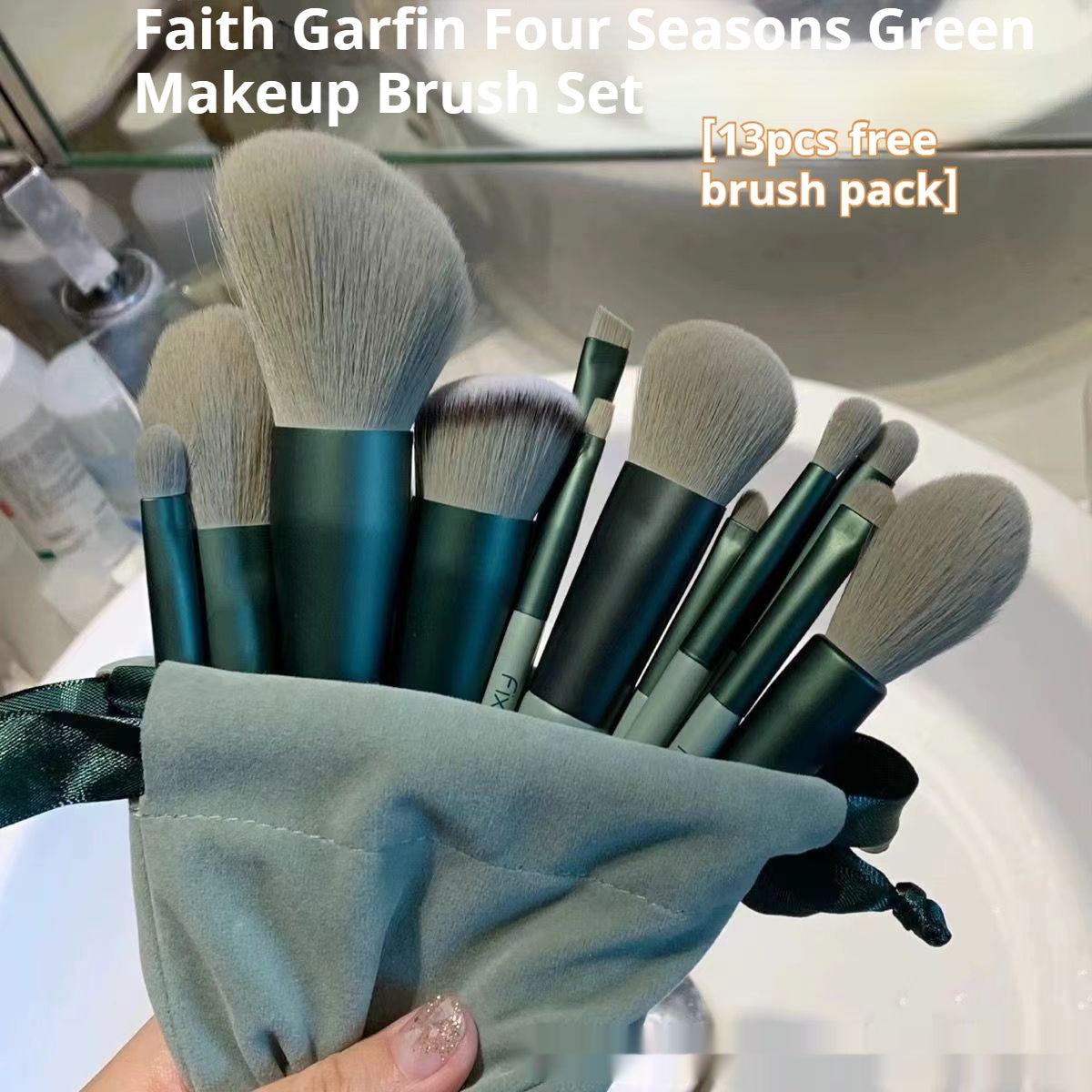 Portable Makeup Brush Set – Complete Professional Cosmetic Tool Kit for Face & Eye Makeup