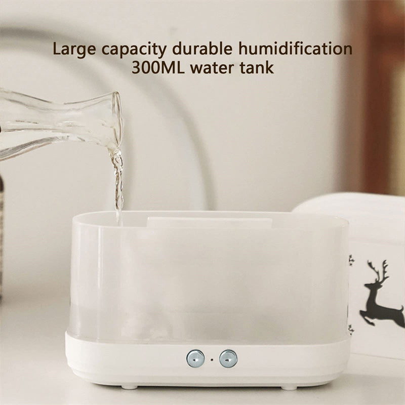 Elk Flame Humidifier Diffuser – Silent Aroma Mist Maker & Ambient LED Lamp for Home Decor