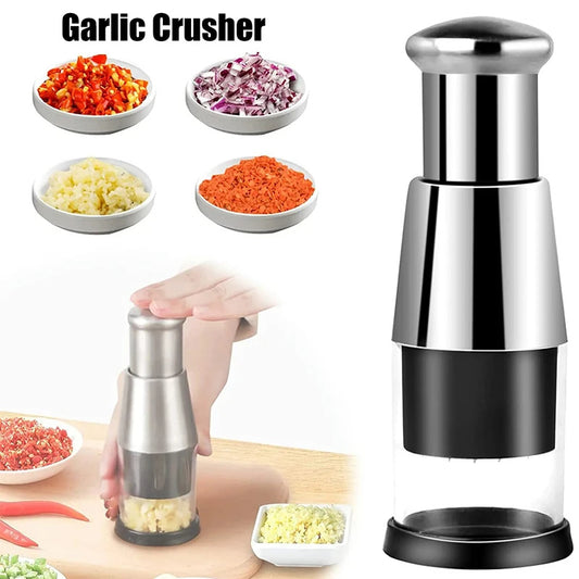 Manual Garlic & Vegetable Chopper – Multipurpose Hand-Crank Crusher & Kitchen Mincer