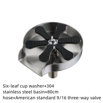 Cup Rinser for Sink – Home & Bar Counter Glass Washer Attachment for Quick Cleaning