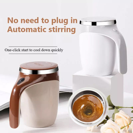 Rechargeable Magnetic Self-Stirring Mug – Electric Automatic Mixing Coffee & Milkshake Cup