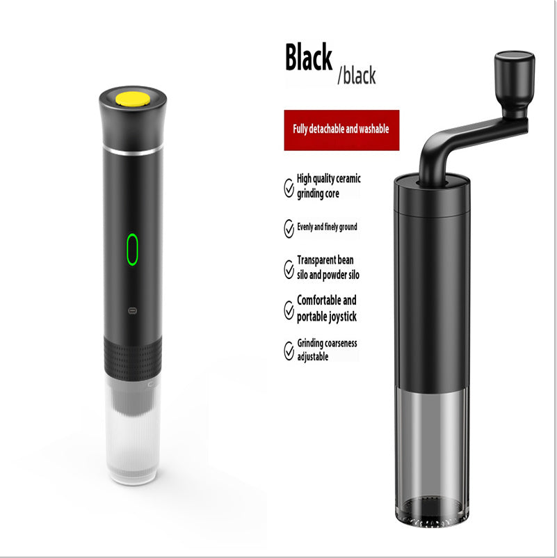 3-in-1 Portable Electric Coffee Grinder & Espresso Maker – Travel Capsule Machine for Fresh Brews Anywhere