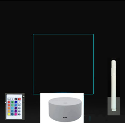 3D LED Acrylic Message Board – Glowing Handwriting Note Pad with Light-Up Display
