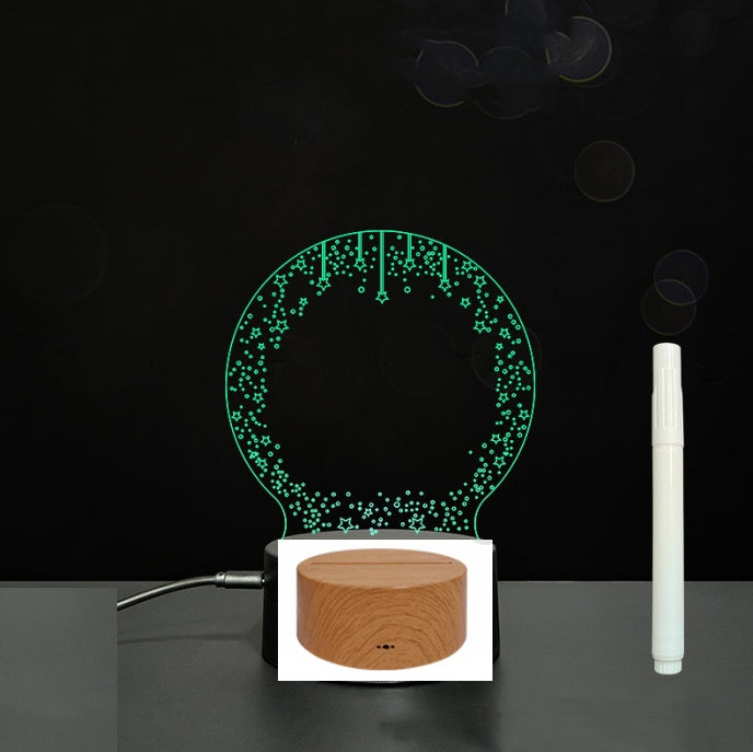 3D LED Acrylic Message Board – Glowing Handwriting Note Pad with Light-Up Display