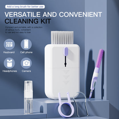 11-in-1 Portable Electronics Cleaning Kit – Multifunctional Tool Set for Keyboard, Phone, Earbuds & Screen with Storage Case