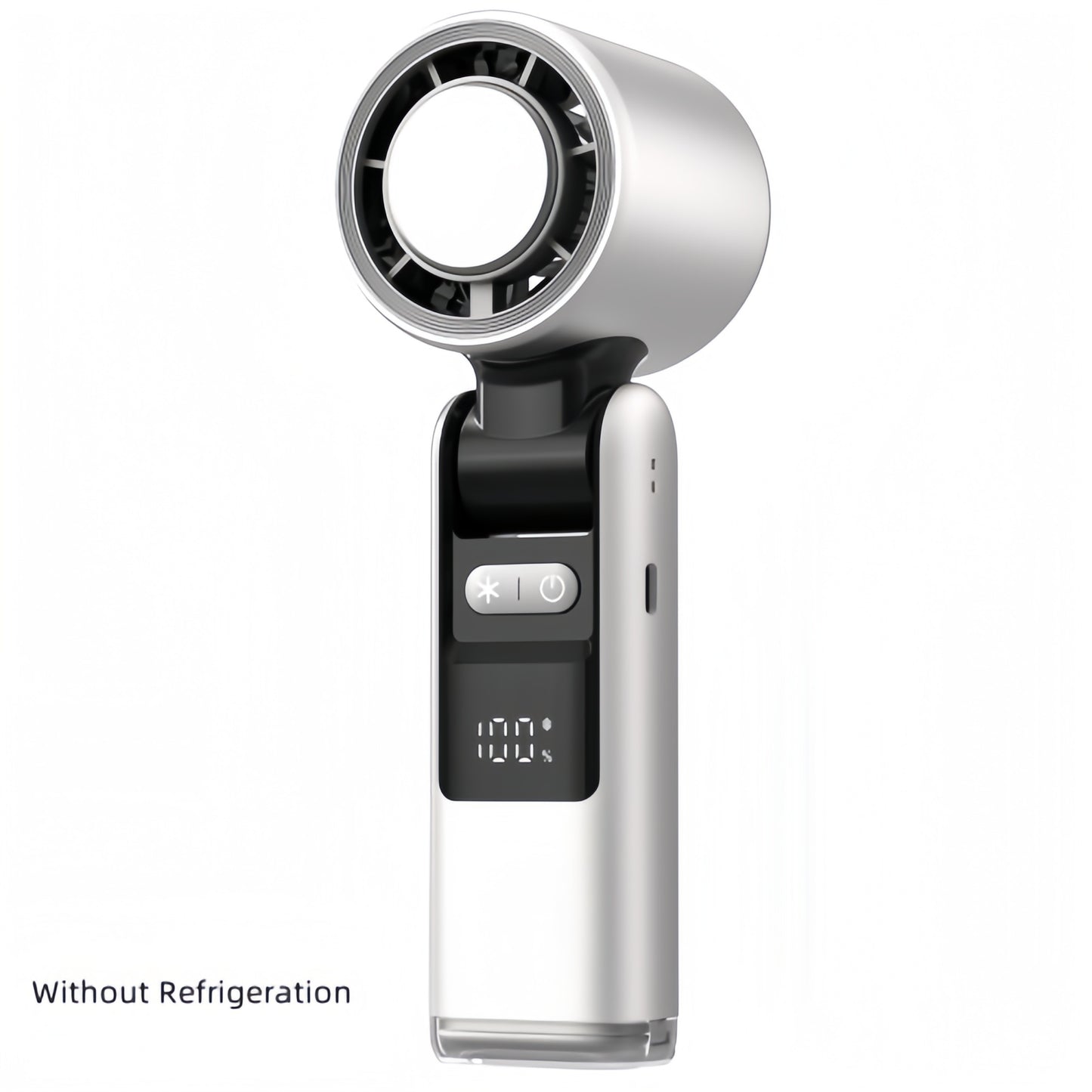 TurboChill Mini USB Fan – Super-Speed Cold Air Blower with Digital Display for Travel & Outdoor Use