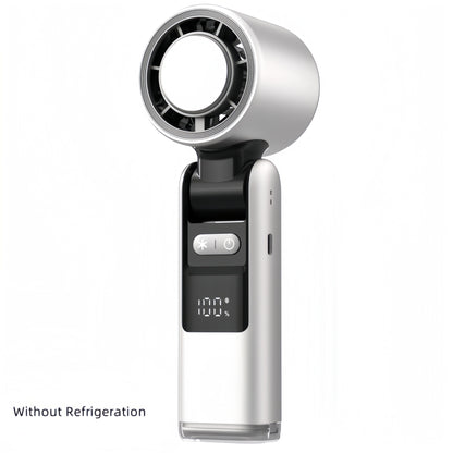 TurboChill Mini USB Fan – Super-Speed Cold Air Blower with Digital Display for Travel & Outdoor Use