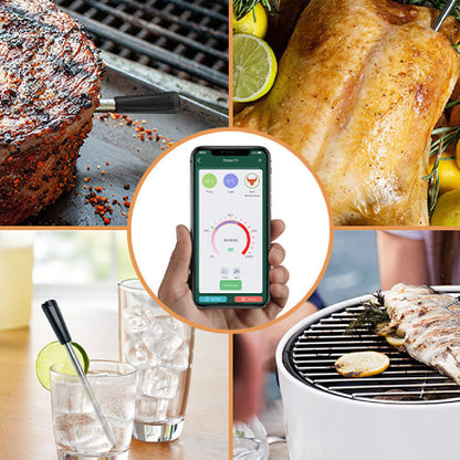 Smart Bluetooth Wireless Meat Thermometer – Digital BBQ & Food Temperature Monitor