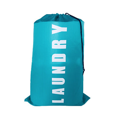Oxford Fabric Drawstring Laundry Bag – Printed Folding Clothes Storage Organizer