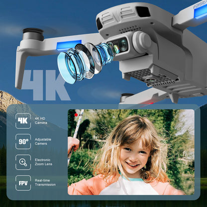 4DRC F8 GPS 4K Dual Camera Drone – 5G WiFi FPV Quadcopter with LCD Screen & Follow Me Mode